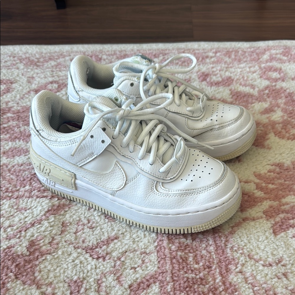 Size 6 White Air Force 1s